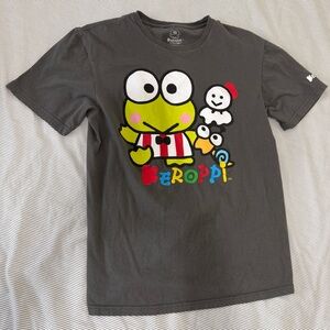 SANRIO‎ Keroppi SM Gray Short Sleeve T Shirt